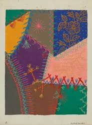 Detalhe da Colcha Maluca, c. 1940.