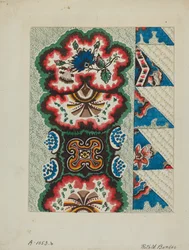 Colcha acolchoada, c. 1936.