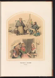 Traje de Arnemuiden na Zeeland, 1857
Província de Zeeland. Arnemuiden / XX (título sobre o objecto)