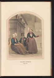 Traje de Kampen em Overijssel, 1857
Província de Overijssel Kampen Island / XII (título sobre o objecto)