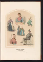 Traje de Noord-Beveland em Zeeland, 1857
Província de Zeeland. Noord Beveland (Ilha) / XVIII (título sobre o objecto)