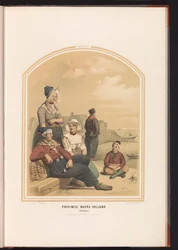 Fantasia de Volendam na Holanda do Norte, 1857
Província da Holanda do Norte. Vollendam / XXXVI (título sobre o objecto)