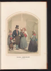 Traje da ilha de Marken, na Holanda do Norte, 1857
Província da Holanda do Norte. Ilha de Marken / XXIX (título sobre o objecto)