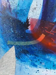 Salpico Azul Dinâmico