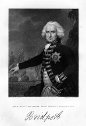 Almirante Alexander Hood 1726-1814, 1º Visconde Bridport, 1837.