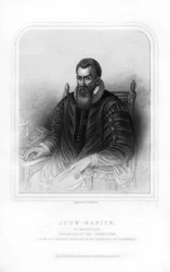 John Napier, matemático escocês, físico, astrônomo e astrólogo, 1870.