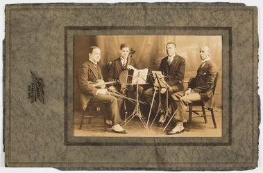 Fotografia de Hall Johnson e do Quarteto de Cordas Negro, c. 1923