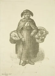 Antigo vendedor de flores de Kingswood, c.1828