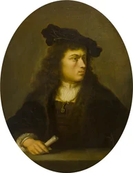 Retrato de um Homem Desconhecido, c.1629-56 (óleo sobre painel)