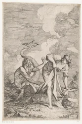 Scylla foge de Glaucus