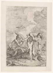 Scylla foge de Glaucus