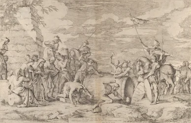 A morte de Marco Atílio Régulo, representado enquanto os cartagineses o pregam num tonel, c. 1661-62
