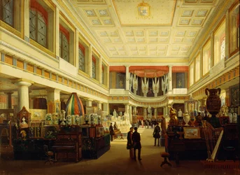 Primeira exposição industrial em Nápoles na Sala Tarsia em 1854, Salvatore Fergola