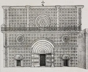 Fachada da basílica de Santa Maria di Collemaggio, L