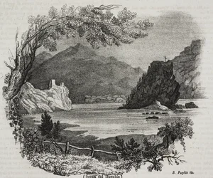 Vista sobre o rio Danúbio, litografia de Salvatore Puglia de Poliorama Pittoresco, n 31, 11 de Março