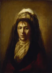 Retrato da Condessa Yekaterina Petrovna Rostopchina 1776-1859 vestindo um véu