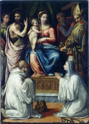 A Virgem com Santos Cristina de Bolsena, João Batista, Filipe, Nicolau…, 1540.