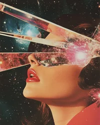Mulher Galáctica Surreal