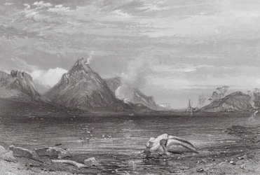 Austrália: Antiga Estação Baleeira (gravura)