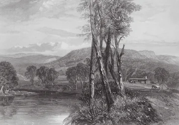 Austrália: On the Goulburn, Victoria (gravura)