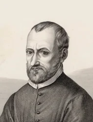 Retrato do compositor Giovanni Pierluigi da Palestrina 1526-1594.