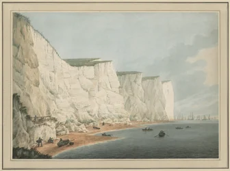 A frota ao largo da costa, Beachy Head, c. 1790-1805.