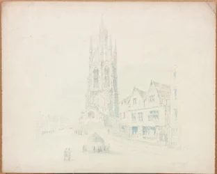 Catedral de São Nicolau da casa do Lorde Collingwood (lápis e wc no papel)