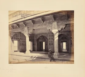 Agra: o forte, interior do zenana, mostrando o trabalho em mosaico