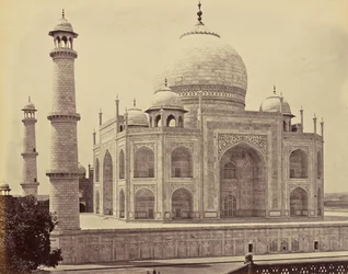 Agra; o Taj, a partir do canto do quadrilátero