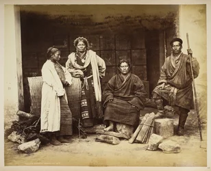 Grupo de Bhooteas, Darjeeling, a partir de 