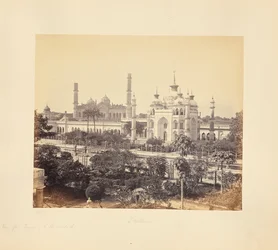 Lucknow; vista do terraço do Imambara de Hooseinabad