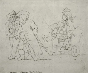 "Belezas pitorescas de Boswell" por Samuel Collings (fl.1780-90)