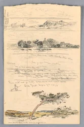 Desenho, Esboços de Sea Girt, Nova Jersey, setembro de 1878