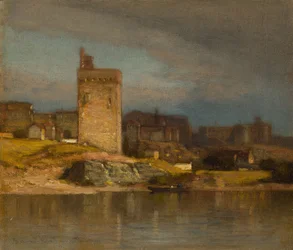 Antiga Torre em Avignon, c.1875 (óleo sobre tela)