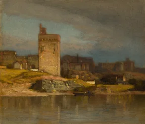 Torre Velha em Avignon, c. 1875.