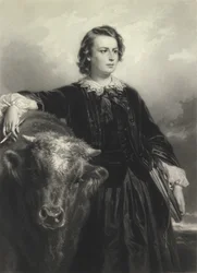 Rosa Bonheur na Thirty-Four (mezzotint)