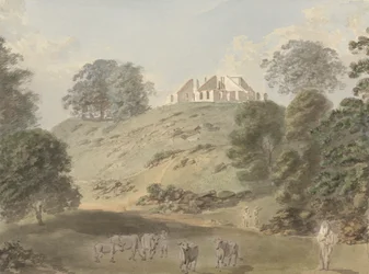 O Bungalow em Colgong, perto de Bhagalpur, tal como apareceu depois de ter sido queimado