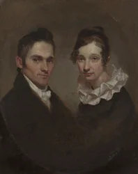 Reverendo (1789-1869) e Sra. Hiram Bingham (Sybil Mosely, falecida em 1848)