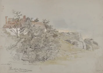 Rusthall Common, perto de Tunbridge Wells, c.1845 (lápis, wc e guache sobre papel)