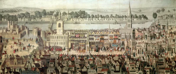 A Procissão de Coroação do Rei Eduardo VI em 1547