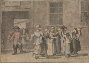 Partida de uma estalagem francesa: Uma Ilustração para a Viagem Sentimental da Sterne