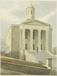 Capela de São Jorge (lápis e aguarela sobre papel)