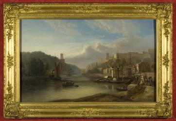 Vista na Avon em Hotwells, c.1840 (óleo sobre tela)