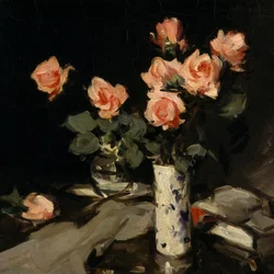 Rosas (óleo sobre tela)