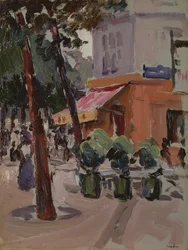 The Luxembourg Gardens (óleo sobre tela)