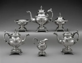 Serviço de Chá e Café, c. 1824-1829 (prata)