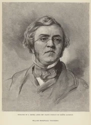 Retrato de William Makepeace Thackeray