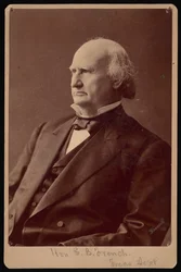 Retrato de Ezra Bartlett French 1810-1880, década de 1870.