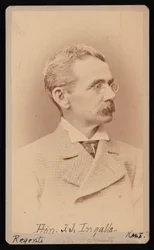 Retrato de John James Ingalls 1833-1900, entre 1876 e 1880.