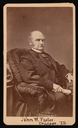 Retrato de John Wells Foster 1815-1873, entre 1872 e 1873.